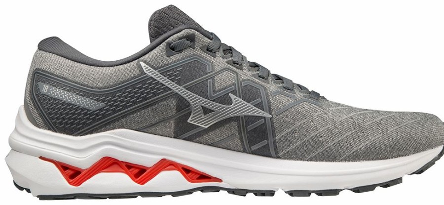 Footwear * | Mizuno Men'S Wave Inspire 18 (Ug73 Ultimate Grey/Silver)