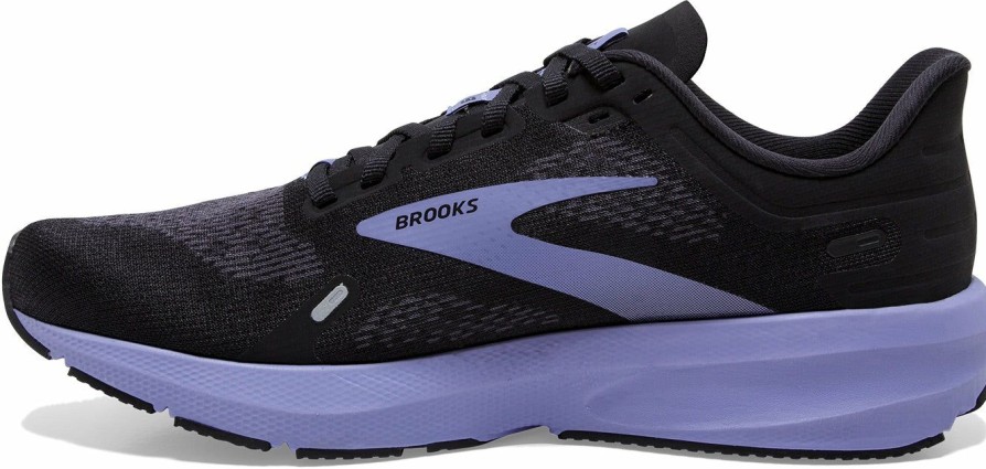 Footwear * | Brooks Women'S Launch 9 (060 Black/Ebony/Purple)