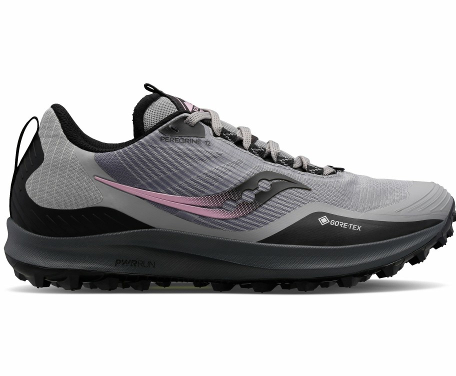 Footwear * | Saucony Women'S Peregrine 12 Gtx (15 Alloy/Quartz)