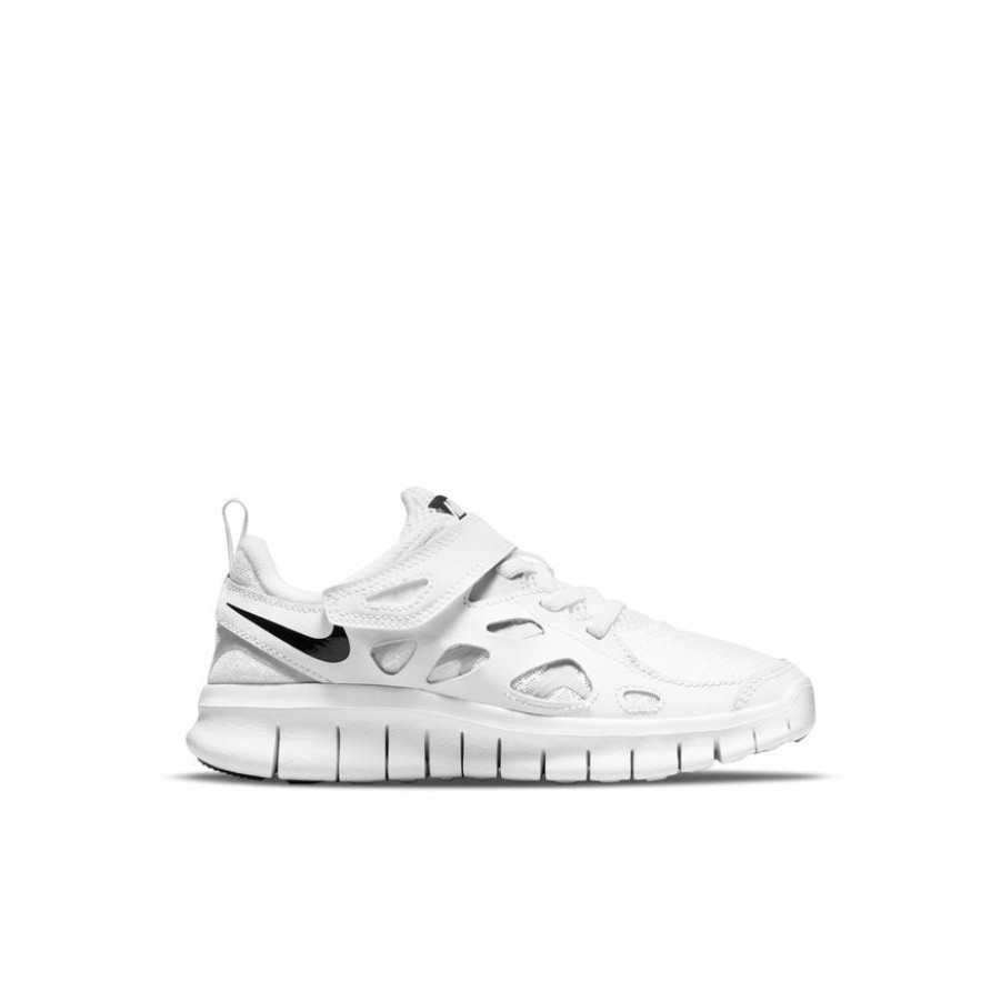 Footwear * | Nike Little Kids Free Run 2 (100 White/Black/Wolf Grey)