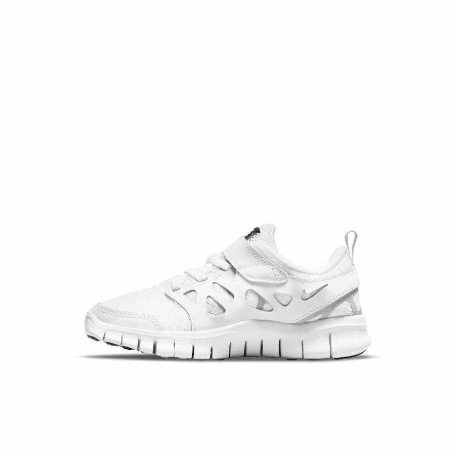 Footwear * | Nike Little Kids Free Run 2 (100 White/Black/Wolf Grey)