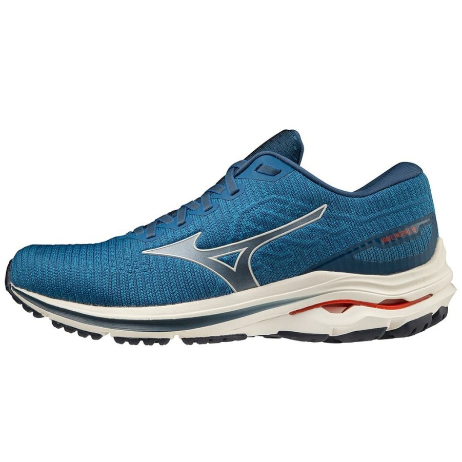 Footwear * | Mizuno Men'S Wave Inspire 18 Waveknit (Fcfc Faience)