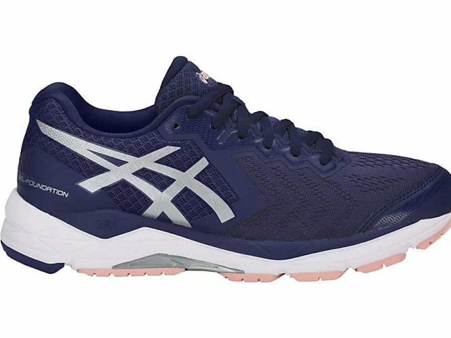 Footwear * | Asics Women'S Gel-Foundation 13 (4993 Indigo Blue/Silver/Seashell Pink)