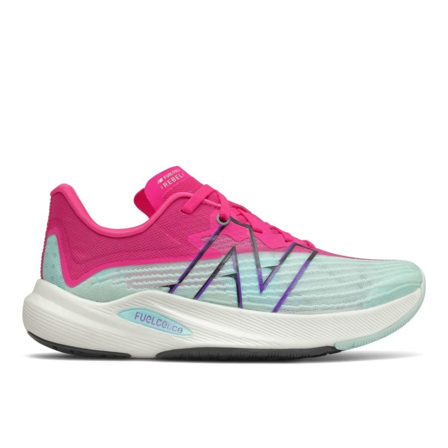 Footwear * | New Balance Women'S Fuelcell Rebel V2 (Cp Pale Blue Chill/Pink Glo)