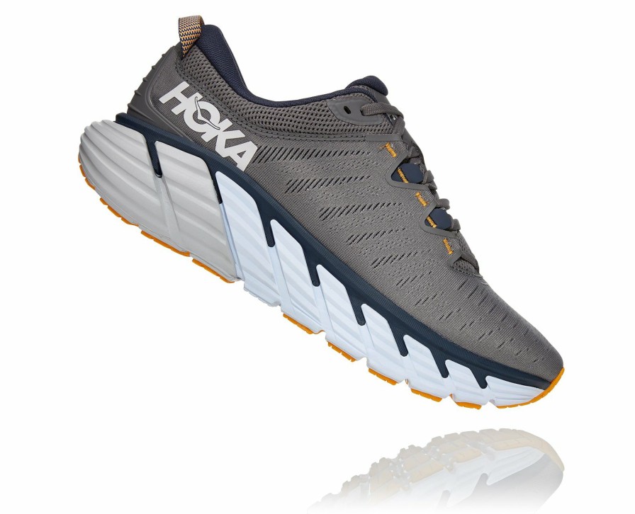 Footwear * | Hoka Men'S Gaviota 3 (Cgob Charcoal Gray/Ombre Blue)