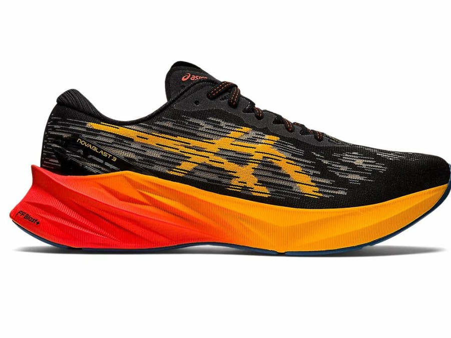 Footwear * | Asics Men'S Novablast 3 (001 Black/Amber)