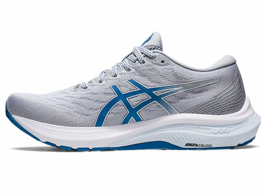 Footwear * | Asics Women'S Gt-2000 11 Wide (021 Piedmont Grey/Reborn Blue)