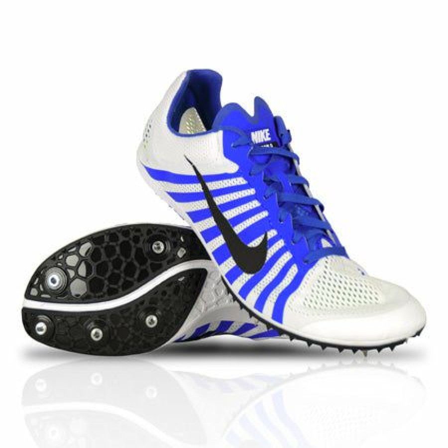 Footwear * | Nike Unisex Zoom D Track Spike (100 White/Black/Racer Blue)