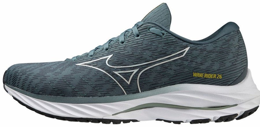 Footwear * | Mizuno Men'S Wave Rider 26 (Gbvb Goblin Blue/Vaporous Grey)