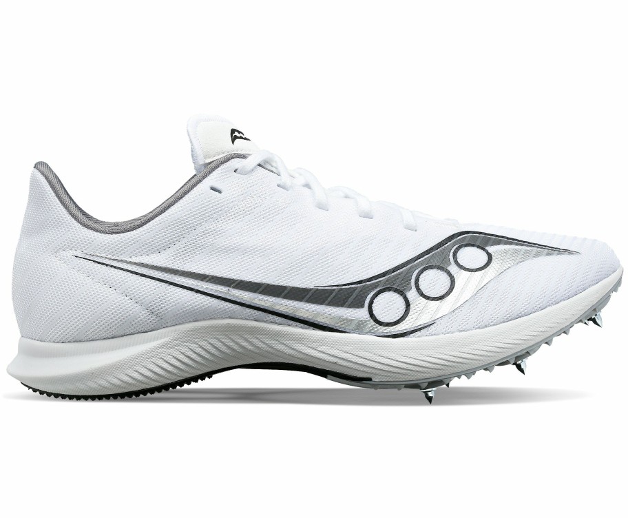 Footwear * | Saucony Men'S Velocity Mp (01 White/Silver)