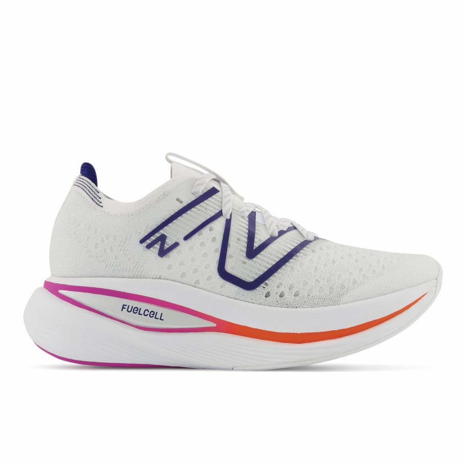 Footwear * | New Balance Women'S Fuelcell Supercomp Trainer (Lw White/Victory Blue/Magenta Pop)