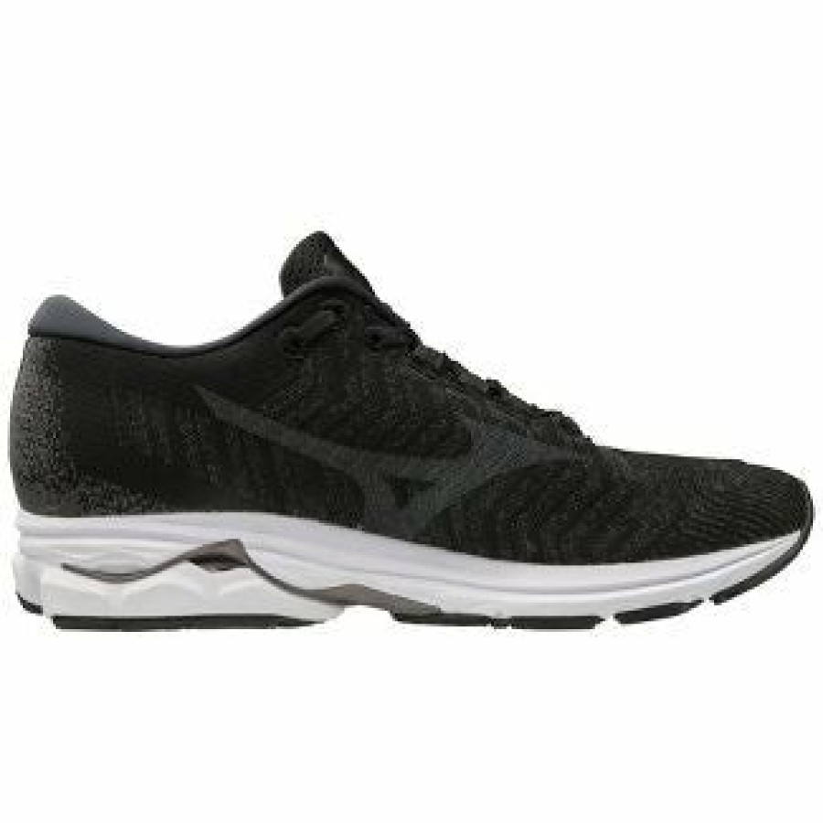 Footwear * | Mizuno Men'S Wave Rider Waveknit 3 (9098 Black)