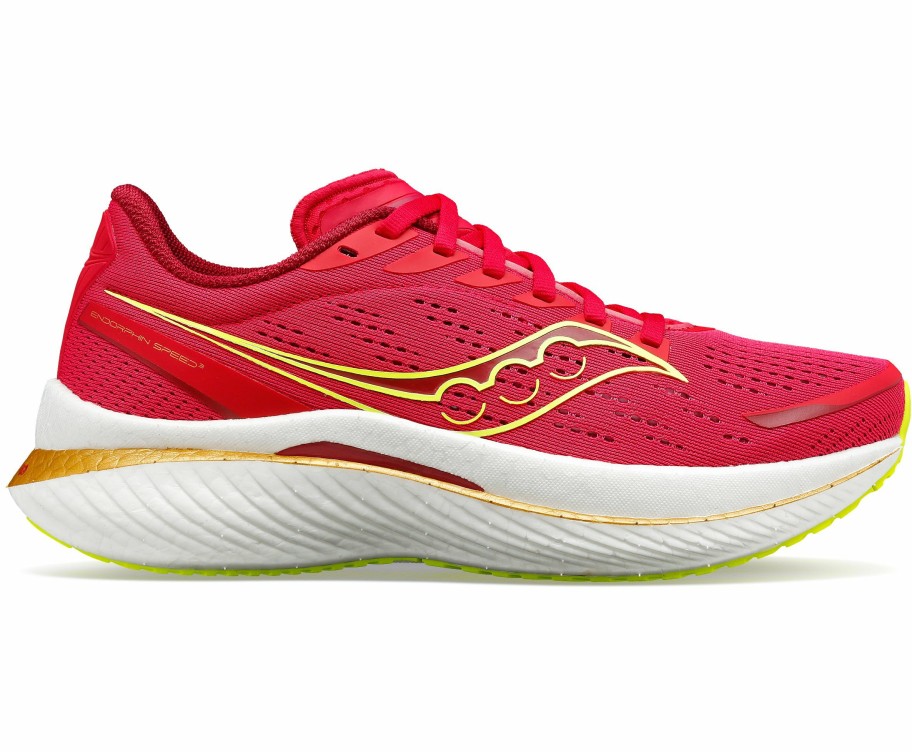 Footwear * | Saucony Women'S Endorphin Speed 3 (16 Red/Rose)