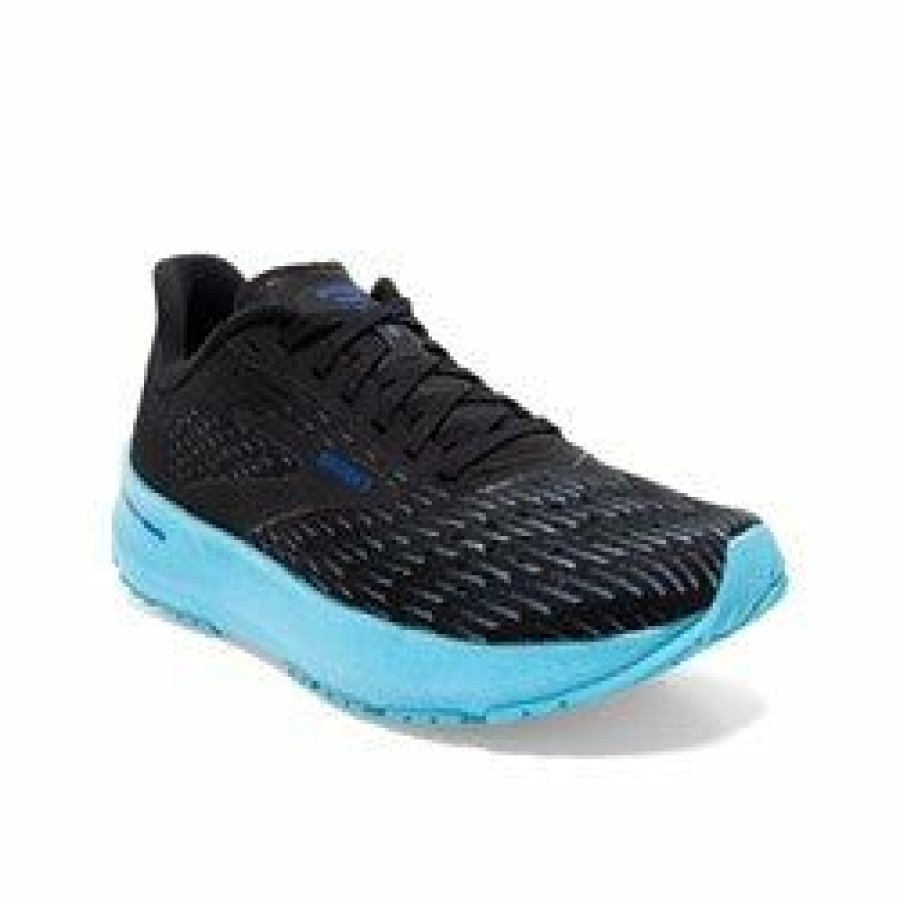 Footwear * | Brooks Men'S Hyperion Tempo (082 Black/Iced Aqua/Blue)