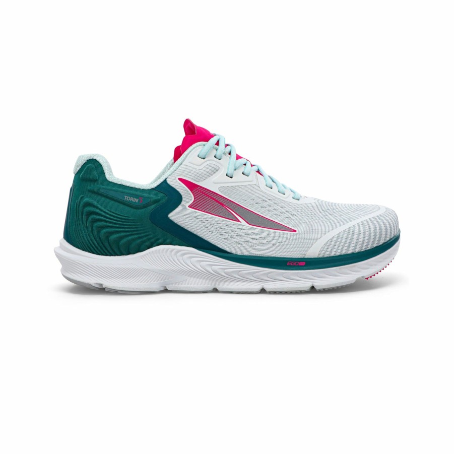 Footwear * | Altra Women'S Torin 5 (325 Deep Teal/Pink)