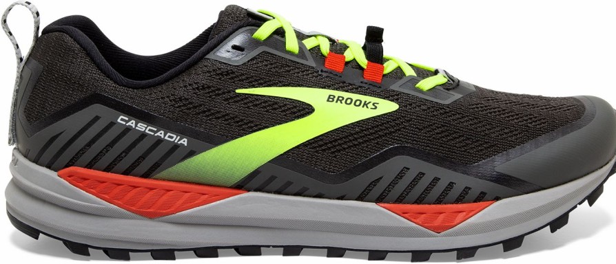 Footwear * | Brooks Men'S Cascadia 15 (076 Black/Raven/Cherry Tomato)