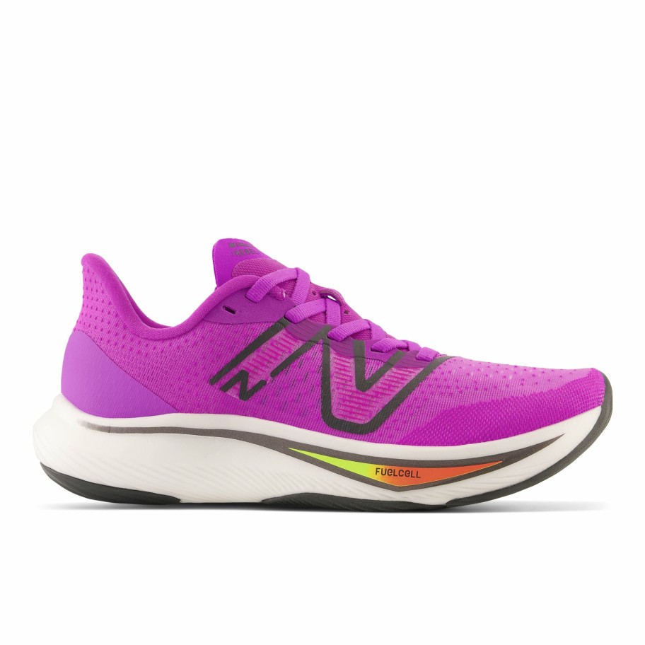 Footwear * | New Balance Women'S Fuelcell Rebel V3 (Cr Cosmic Rose/Blacktop/Neon Dragonfly)