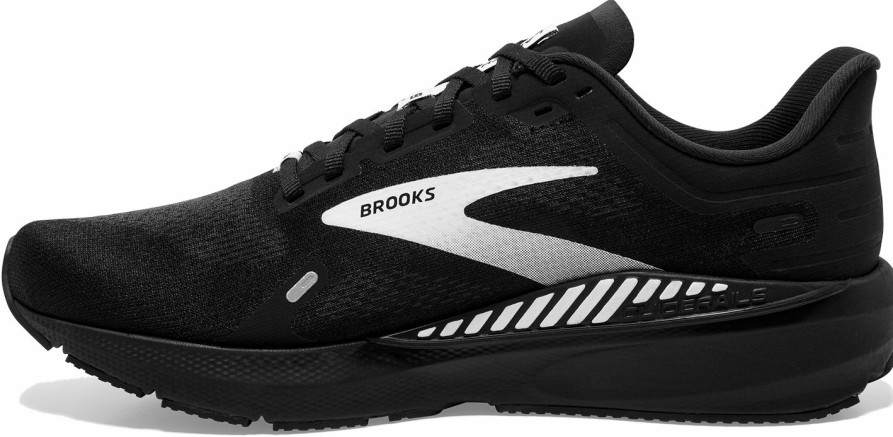 Footwear * | Brooks Men'S Launch Gts 9 (048 Black/White)