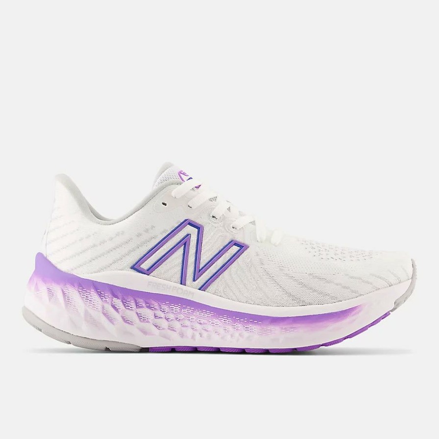 Footwear * | New Balance Women'S Fresh Foam Vongo V5 (Ne White/Bright Purple/Electric Lapis)