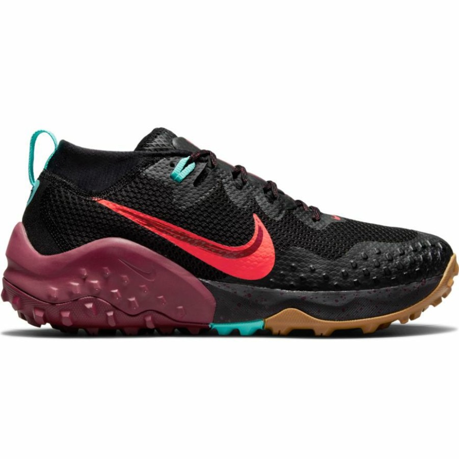 Footwear * | Nike Men'S Wildhorse 7 (001 Black/Bright Crimson/Dark Beetroot)