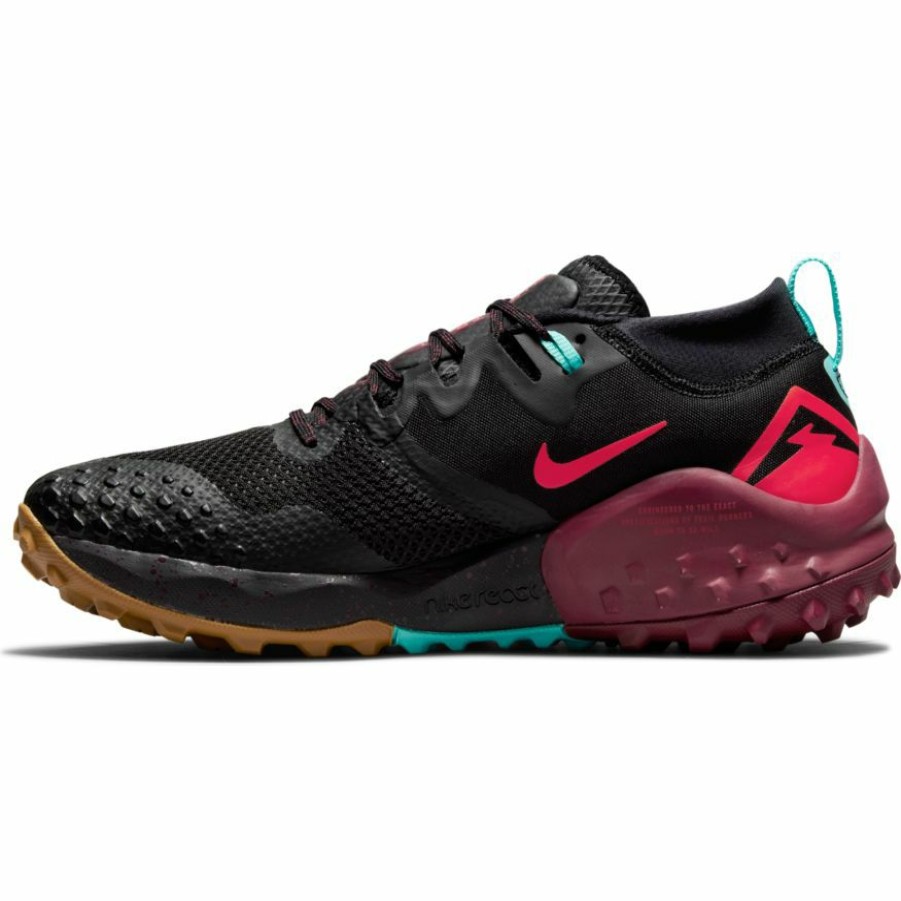 Footwear * | Nike Men'S Wildhorse 7 (001 Black/Bright Crimson/Dark Beetroot)