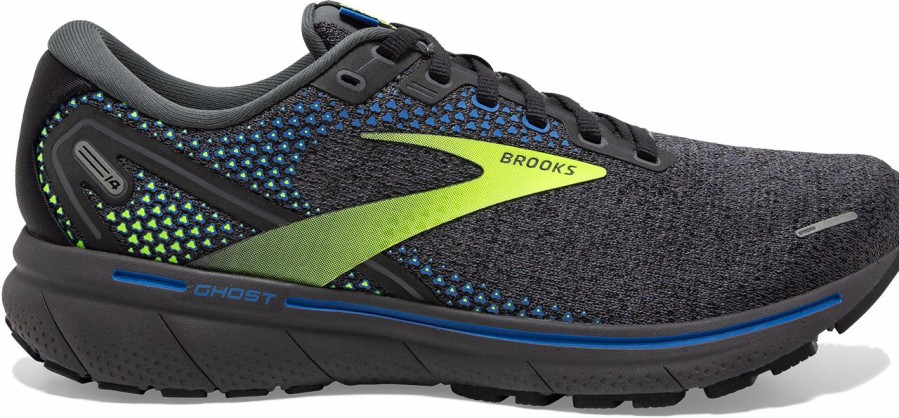 Footwear * | Brooks Men'S Ghost 14 (069 Black/Blue/Nightlife)