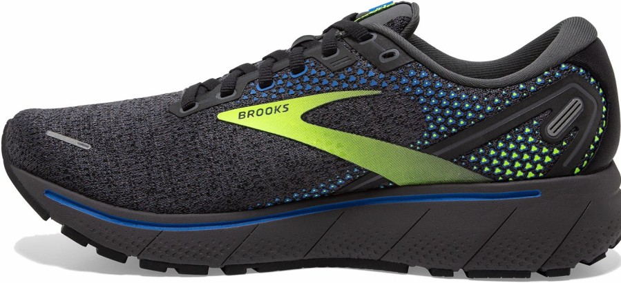 Footwear * | Brooks Men'S Ghost 14 (069 Black/Blue/Nightlife)