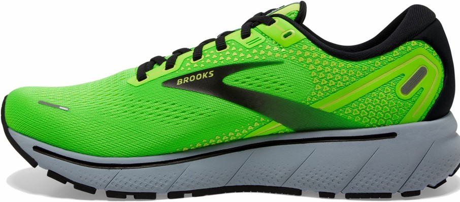 Footwear * | Brooks Men'S Ghost 14 (310 Green Gecko/Blue/Black)