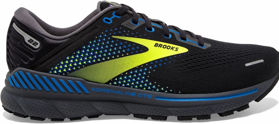 Footwear * | Brooks Men'S Adrenaline Gts 22 (069 Black/Blue/Nightlife)