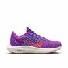 Footwear * | Nike Women'S Pegasus Turbo Flyknit Next Nature (500 Fuchsia Dream/Bright Crimson/Racer Blue)