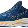 Footwear * | Mizuno Men'S Wave Rider 26 Ssw (Skvg Snorkel Blue/Vaporous Grey)