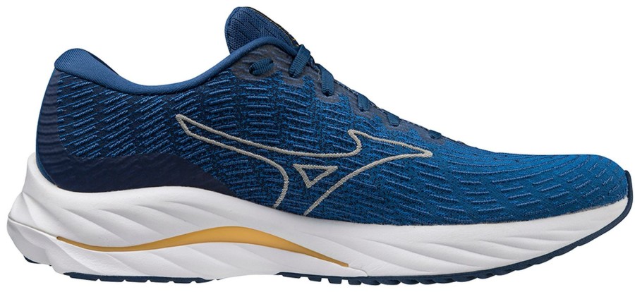 Footwear * | Mizuno Men'S Wave Rider 26 Ssw (Skvg Snorkel Blue/Vaporous Grey)