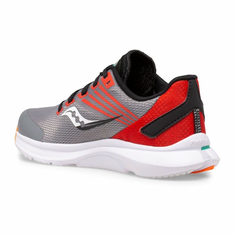 Footwear * | Saucony Kid'S Kinvara 12 (Grey/Orange)