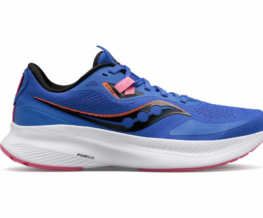 Footwear * | Saucony Women'S Guide 15 (125 Blue Raz/Zest)