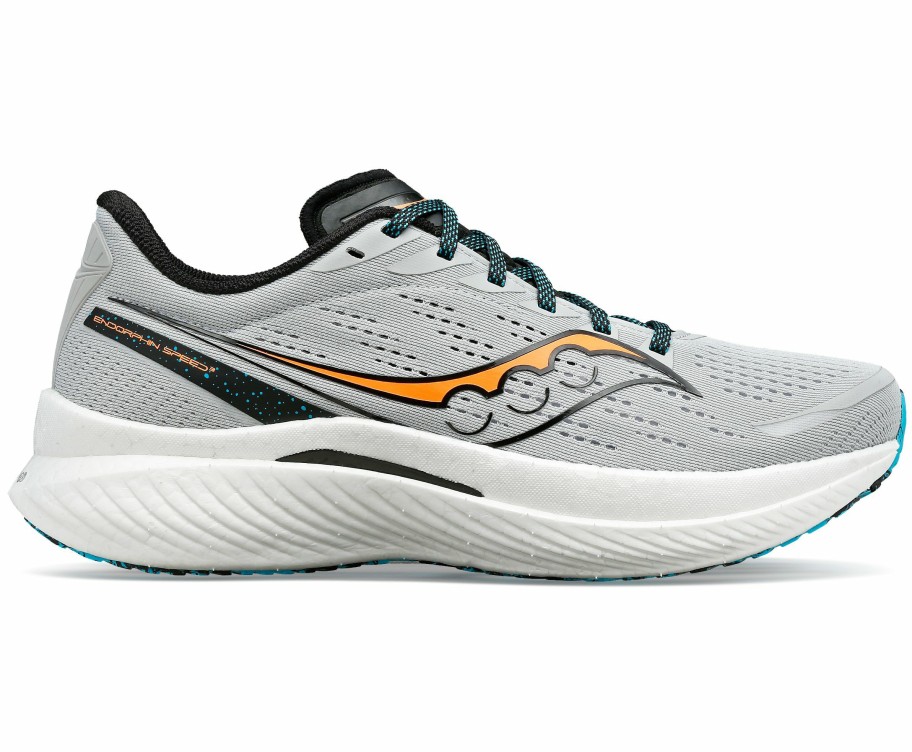 Footwear * | Saucony Men'S Endorphin Speed 3 (27 Concrete/Vizi)