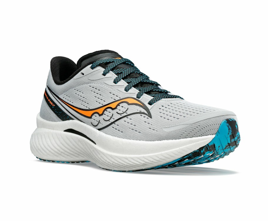 Footwear * | Saucony Men'S Endorphin Speed 3 (27 Concrete/Vizi)