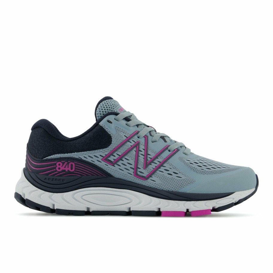 Footwear * | New Balance Women'S 840 V5 Wide (Cm Cyclone/Eclipse/Magenta Pop)