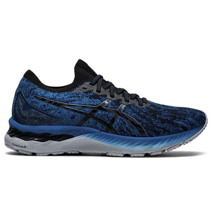 Footwear * | Asics Men'S Gel-Nimbus 23 Knit (400 Reborn Blue/Black)