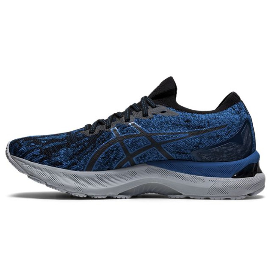 Footwear * | Asics Men'S Gel-Nimbus 23 Knit (400 Reborn Blue/Black)