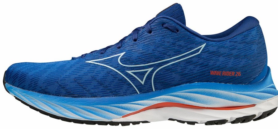 Footwear * | Mizuno Men'S Wave Rider 26 (Sniw Super Sonic/Ice Water)