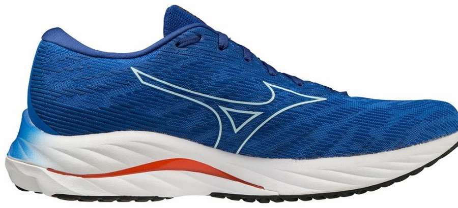 Footwear * | Mizuno Men'S Wave Rider 26 (Sniw Super Sonic/Ice Water)