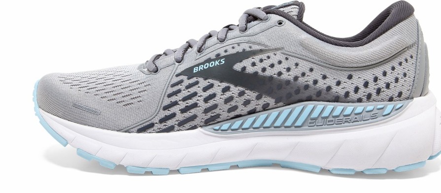 Footwear * | Brooks Women'S Adrenaline Gts 21 (061 Oyster/Alloy/Light Blue)