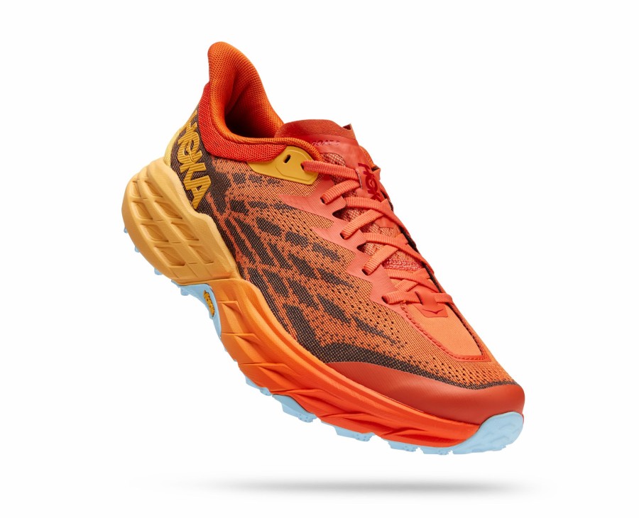 Footwear * | Hoka Men'S Speedgoat 5 (Pbay Puffin'S Bill/Amber Yellow)