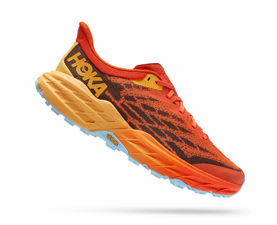 Footwear * | Hoka Men'S Speedgoat 5 (Pbay Puffin'S Bill/Amber Yellow)