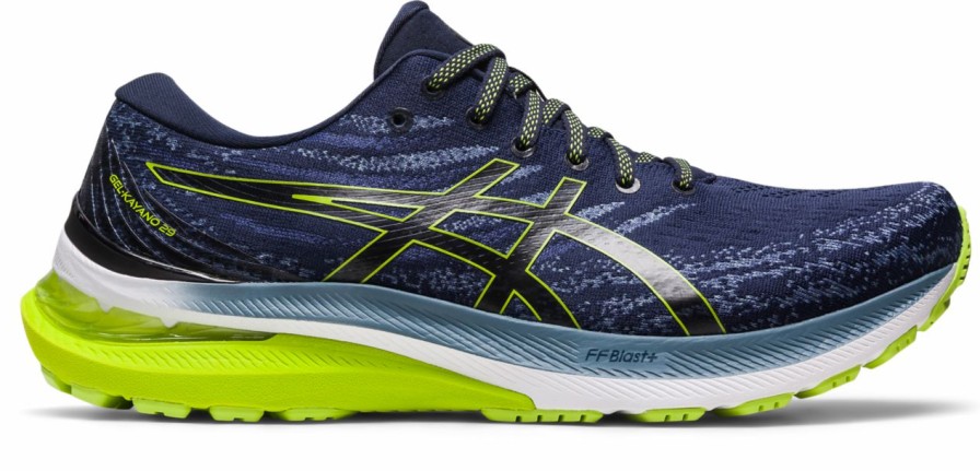 Footwear * | Asics Men'S Gel-Kayano 29 (404 Midnight/Lime Zest)