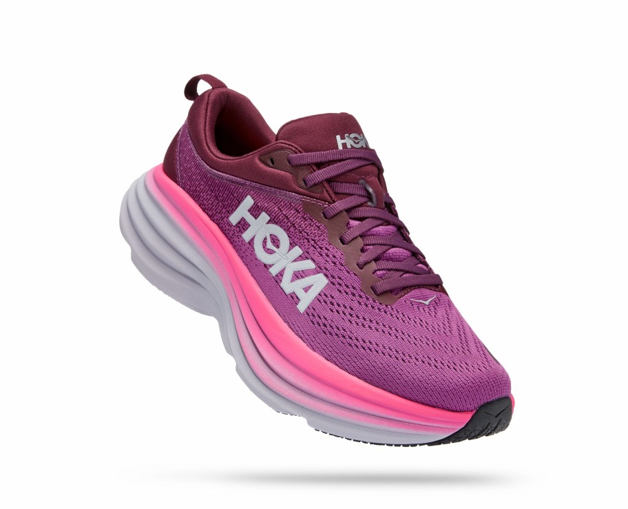 Footwear * | Hoka Women'S Bondi 8 (Bgwn Beautyberry/Grape Wine)