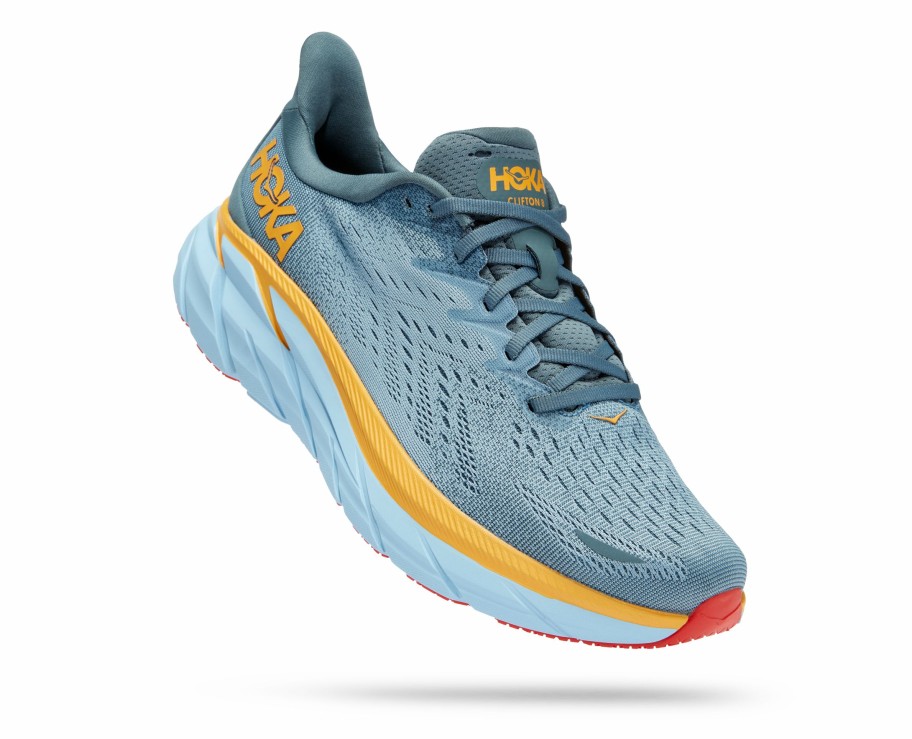 Footwear * | Hoka Men'S Clifton 8 (Gbms Goblin Blue/Mountain Spring)