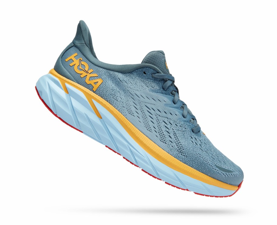 Footwear * | Hoka Men'S Clifton 8 (Gbms Goblin Blue/Mountain Spring)