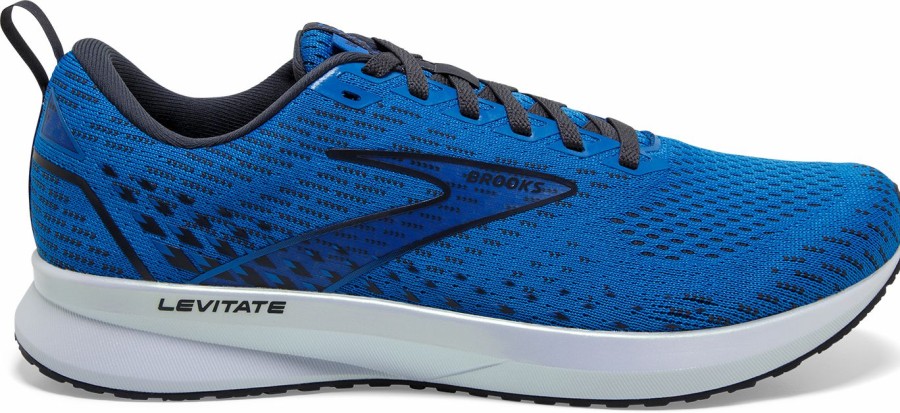 Footwear * | Brooks Men'S Levitate 5 (457 Blue/India Ink/White)