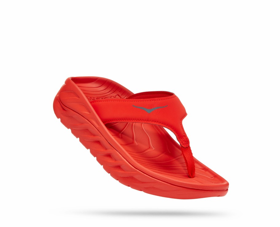 Footwear * | Hoka Women'S Ora Recovery Flip (Fcst Fiesta/Castlerock)